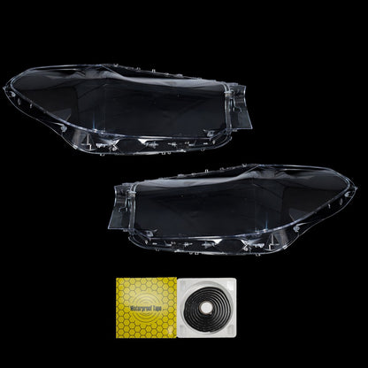 For BMW G30 G31 G38 5 Series 2016-2020 Pair Headlight Len Cover+Glue Clear Shell