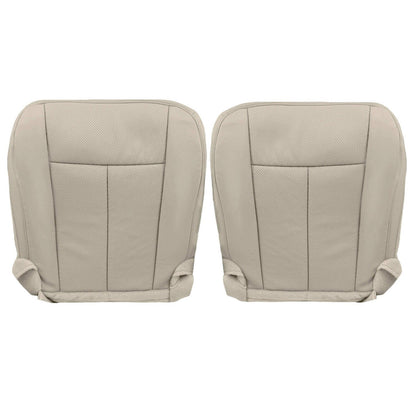 Driver & Passenger Leather Bottom Seat Cover Tan For 2007-14 Ford Expedition