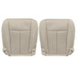 Driver & Passenger Leather Bottom Seat Cover Tan For 2007-14 Ford Expedition