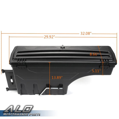 Solid Spare Fit For 2015-2019 Ford F150 Pickup Truck Bed Right Side Rear Storage Box Toolbox