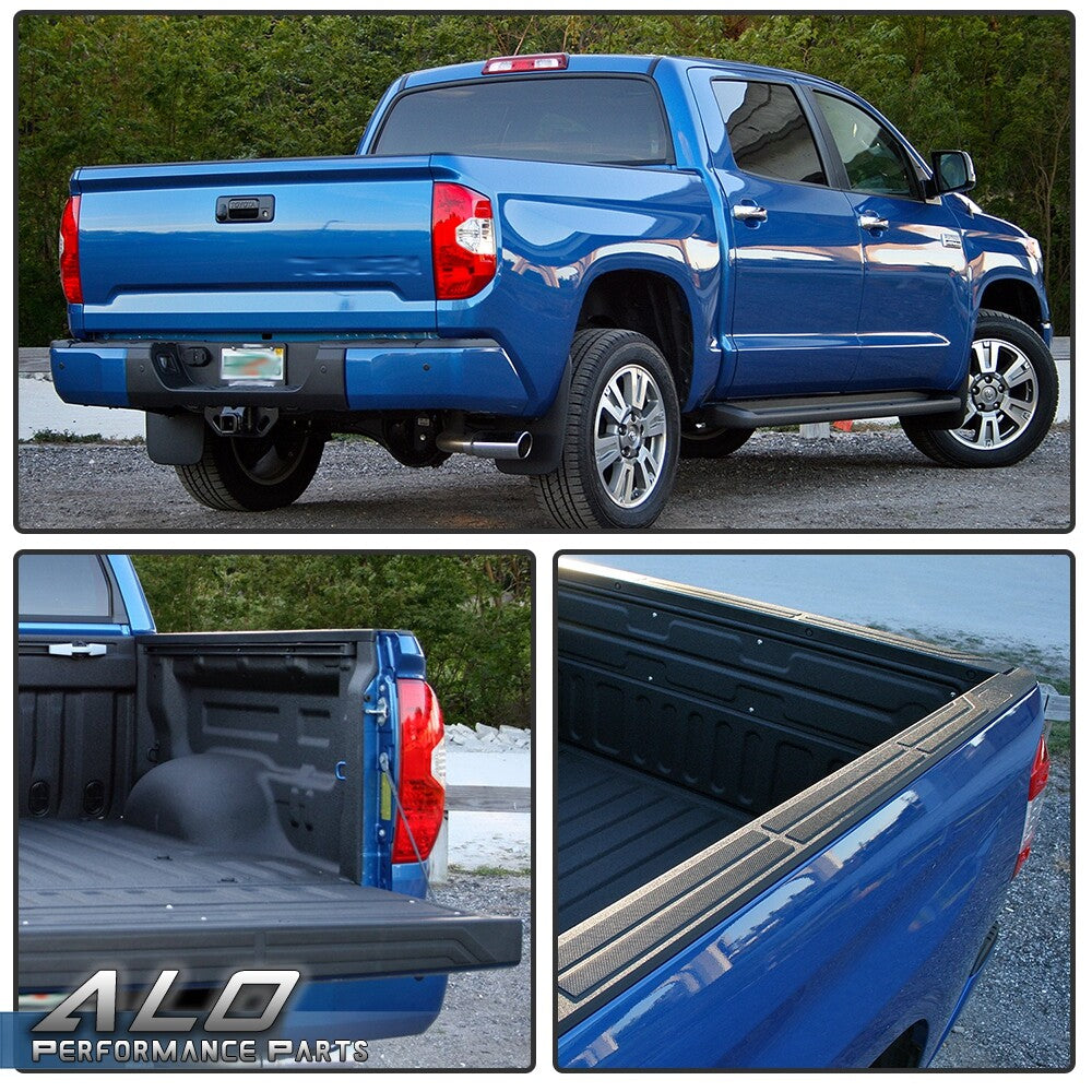 Solid Spare Fit For 2014-2021 Toyota Tundra Tailgate Molding Cap Protector Top Cover Black