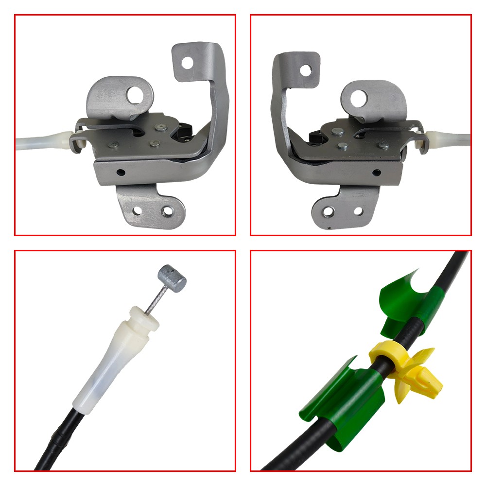 2Pcs Upper Door Lock Latch w/Cable For Ford Ranger 2002-2011 Rear Left & Right