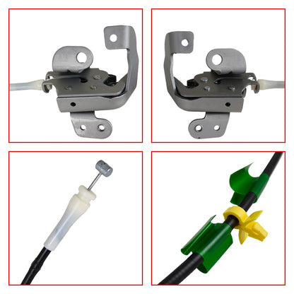 2Pcs Upper Door Lock Latch w/Cable For Ford Ranger 2002-2011 Rear Left & Right