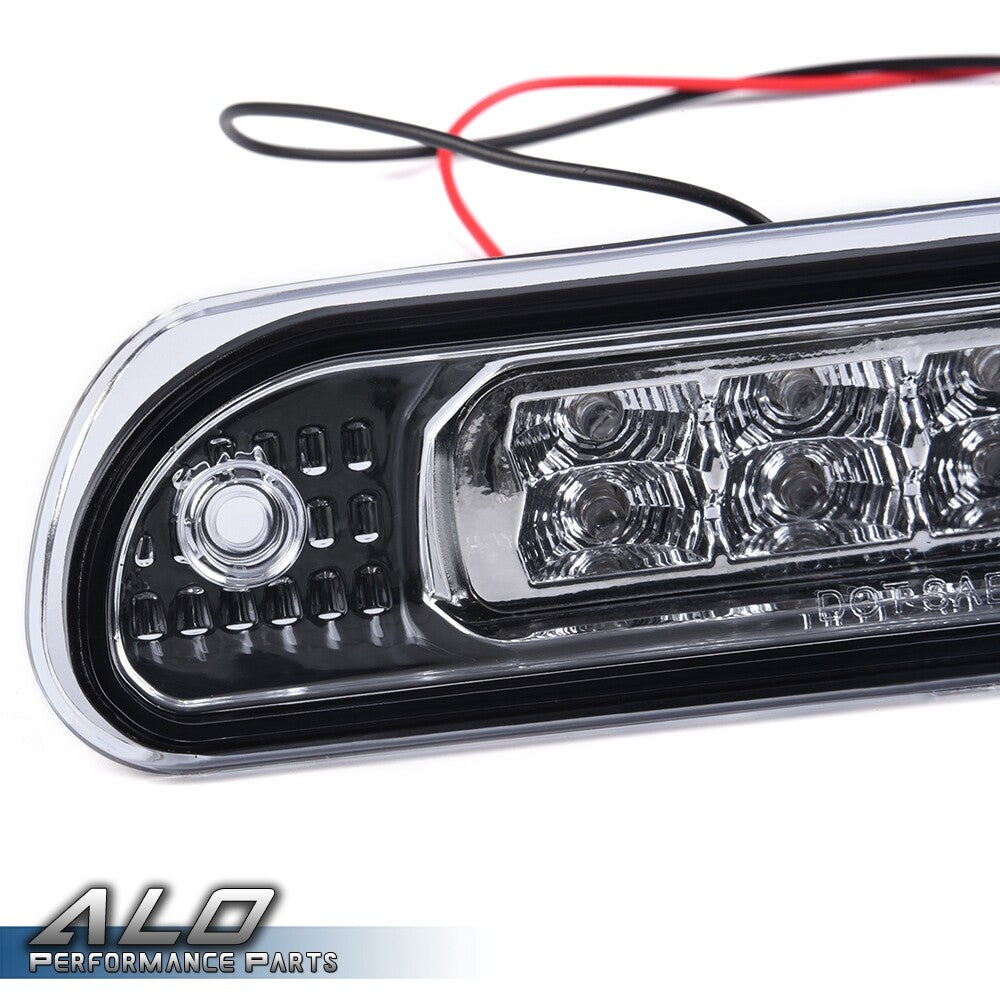 Solid Spare Fit For 99-04 Grand Cherokee Clear Lens LED 3rd Third Brake Light Tail Lamp