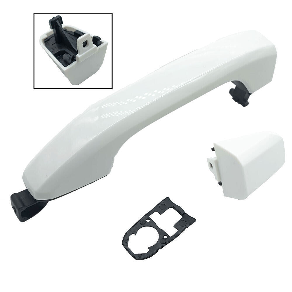 Rear L / R Olympic White Door Handle FIT For 2014-2019 Chevrolet Silverado