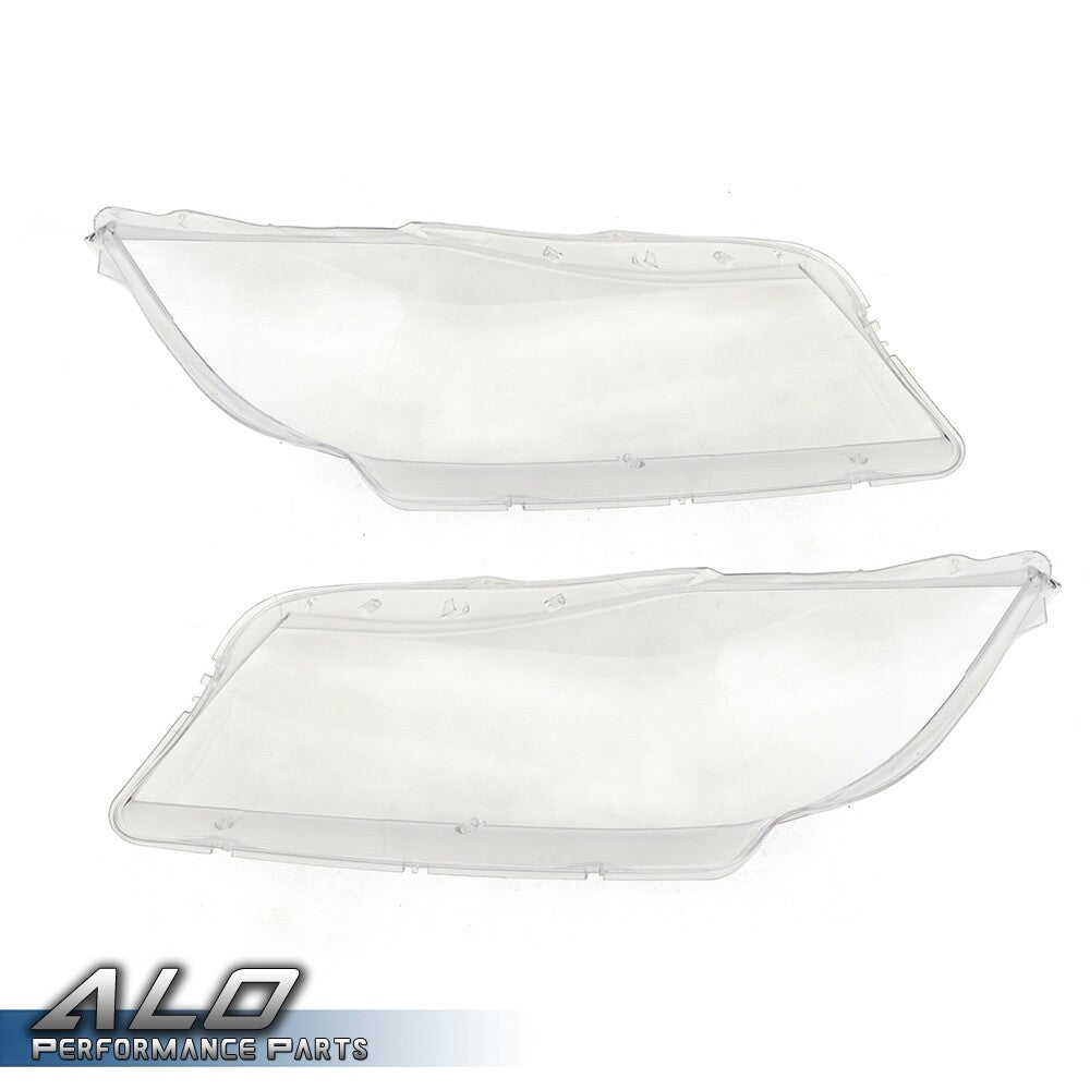 Solid Spare Fit For 05-08 BMW 3 Series E90 E91 Clear Headlight Replacement Lens Left+Right
