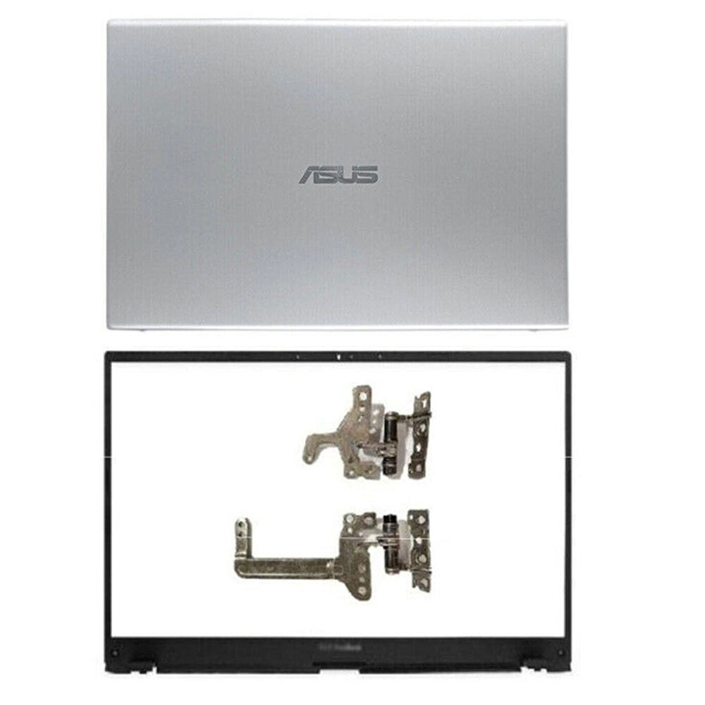 For ASUS VivoBook X512 X512U V5000F Top LCD Back Cover+Front Bezel+Hinges Sliver
