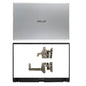 For ASUS VivoBook X512 X512U V5000F Top LCD Back Cover+Front Bezel+Hinges Sliver