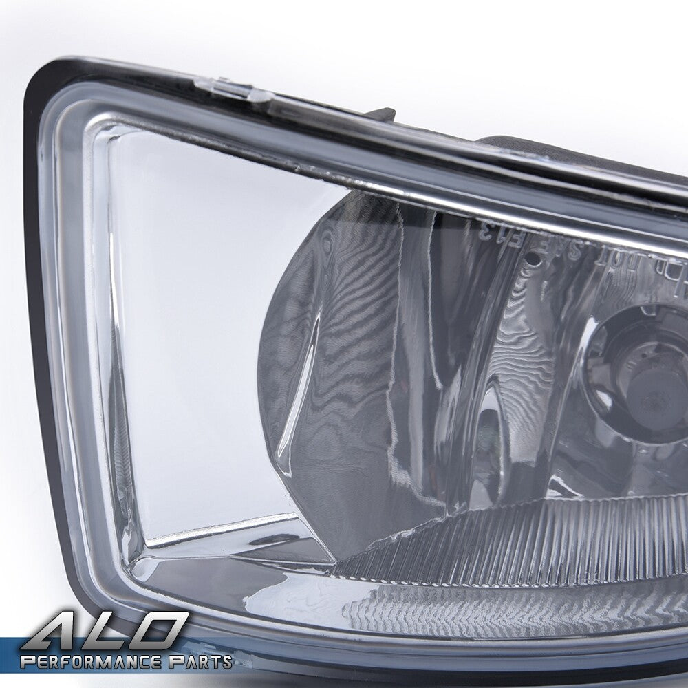 Solid Spare Fit For 04-05 Honda Civic Coupe Sedan 2/4Dr W/Switch Bulbs Clear Lens Fog Lights