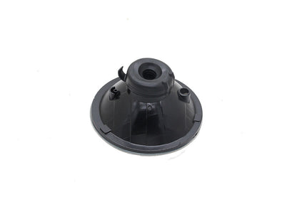 7" Inch Round Clear Lens Diamond Cut Projector Black Chrome Headlights