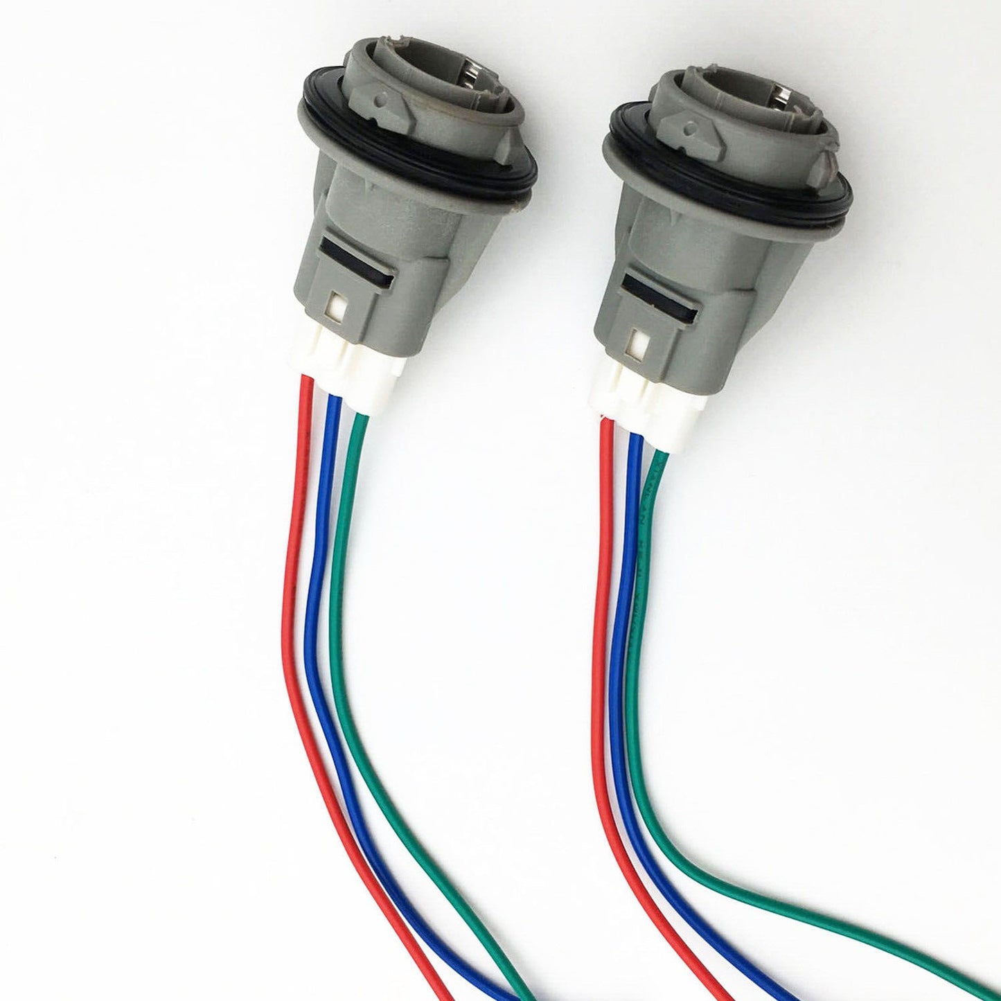 2 Front Turn Signal Light Socket Connector Harness W/ 3-Wire Kit For Honda Civic