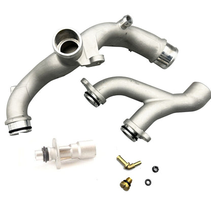 Upgraded Metal Coolant Outlet Pipes For Jaguar Land Rover 3.0L 5.0L Oil cool
