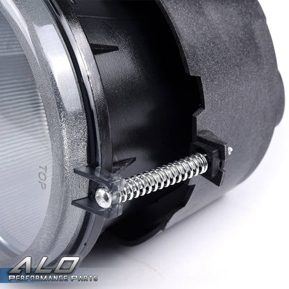 Solid Spare Fog Lights W/Bulbs Fit For 05-10 Grand Cherokee Commander Durango Dakota Smoked