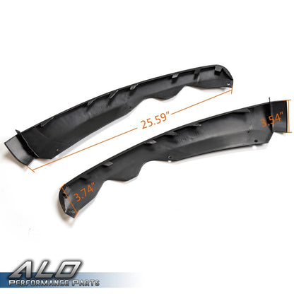 Solid Spare For 2013-2016 Ford Fusion Front Bumper Lip Lower Valance Grille Right Left Trim