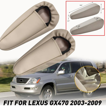 Seat Armrest Vinyl Slip Cover Beige For 2003 2004 2005-2009 Lexus GX470