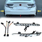 2PCS Rear Bumper LED Reflector For Honda Accord 2018-2022 Clear Lens w/ Dynamic