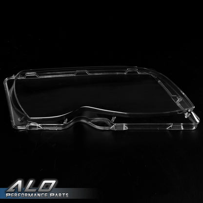 Solid Spare Fit For 02-06 BMW E46 3 Series Left & Right Headlight Replacement Lens Clear