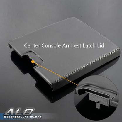 Solid Spare Fit For 2007-14 Chevy GMC Sierra Tahoe Yukon Console Armrest Lock Latch Cover