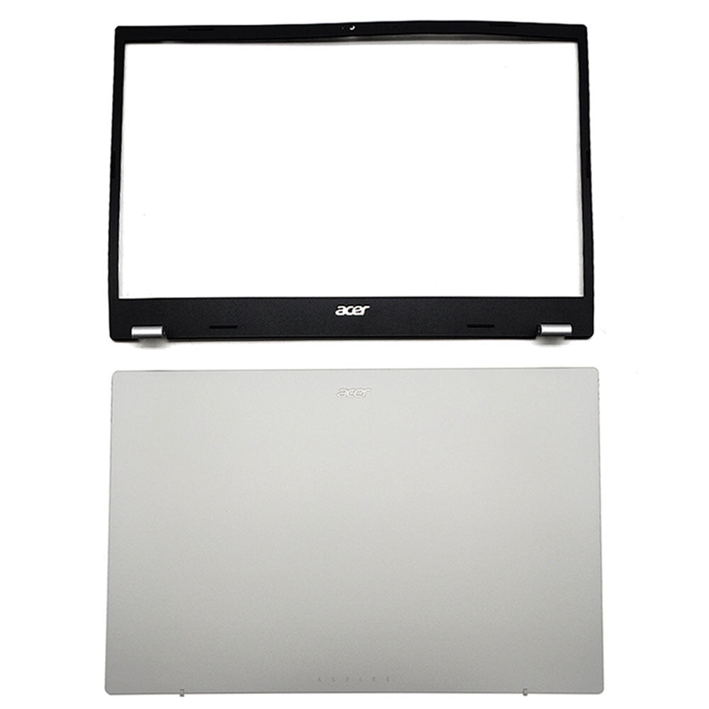 Back Cover+ Bezel For Acer Aspire A315-24P 24PT A515-58M Top Lid+Bezel Silver US