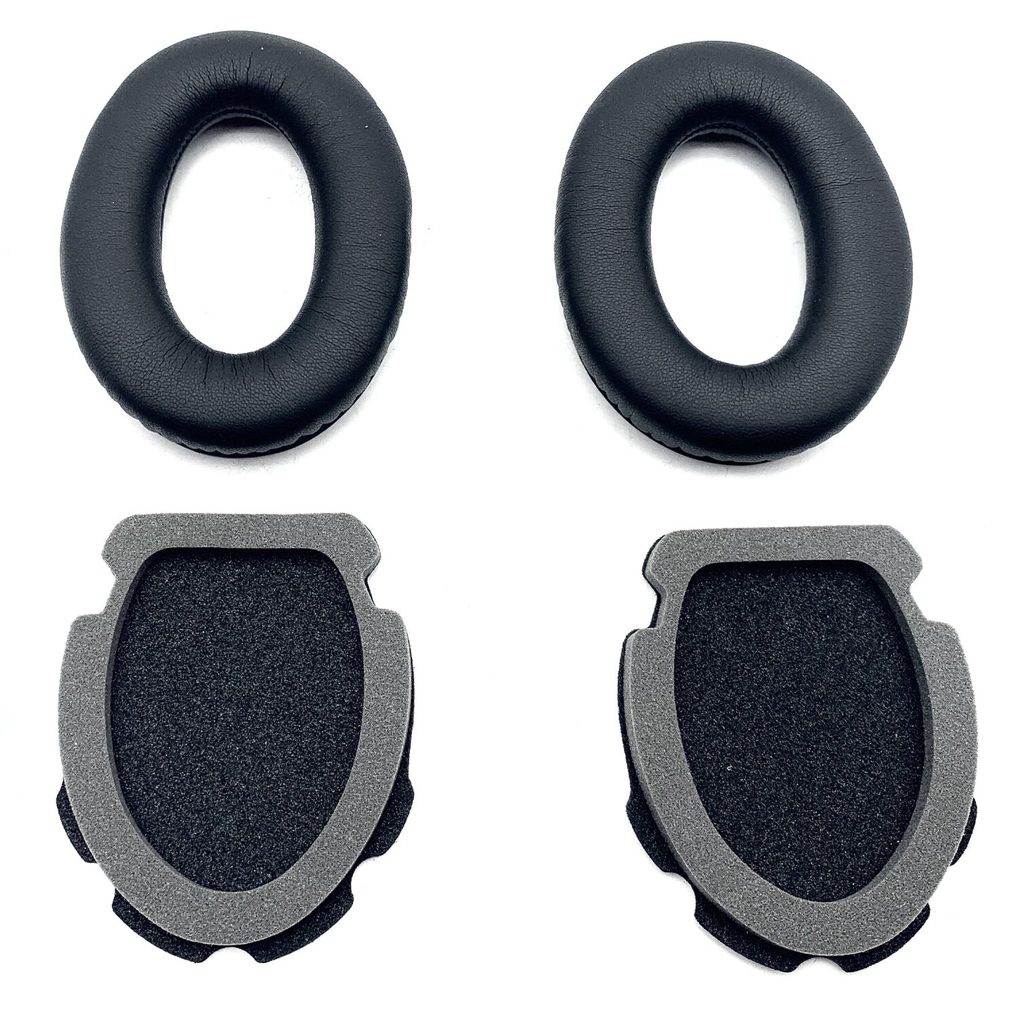 New For Aviation Headset X A10 A20 Bose Headphones 1Pair Black Ear Pads Cushions