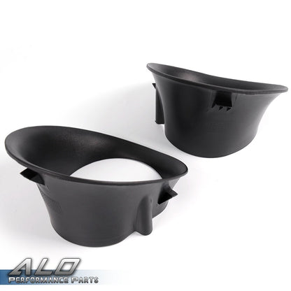 Solid Spare Fit For 02-08 Dodge Ram 1500 2500 3500 Bumper Fog Light Lamp Bezel Cover Black