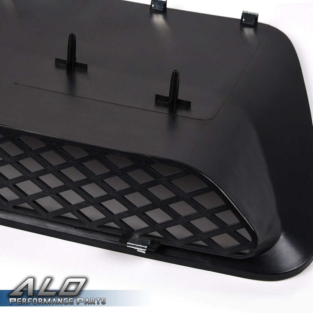 Solid Spare Hood Scoop Molding Bezel 4 Retainer Nuts Fit For 04-05 Dodge Ram 1500 SRT Black