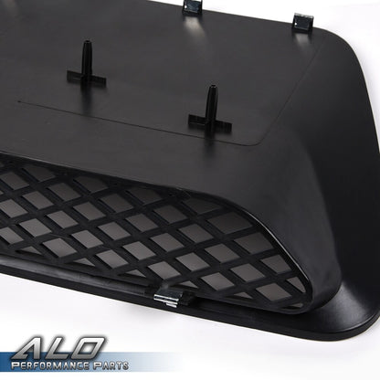 Solid Spare Hood Scoop Molding Bezel 4 Retainer Nuts Fit For 04-05 Dodge Ram 1500 SRT Black