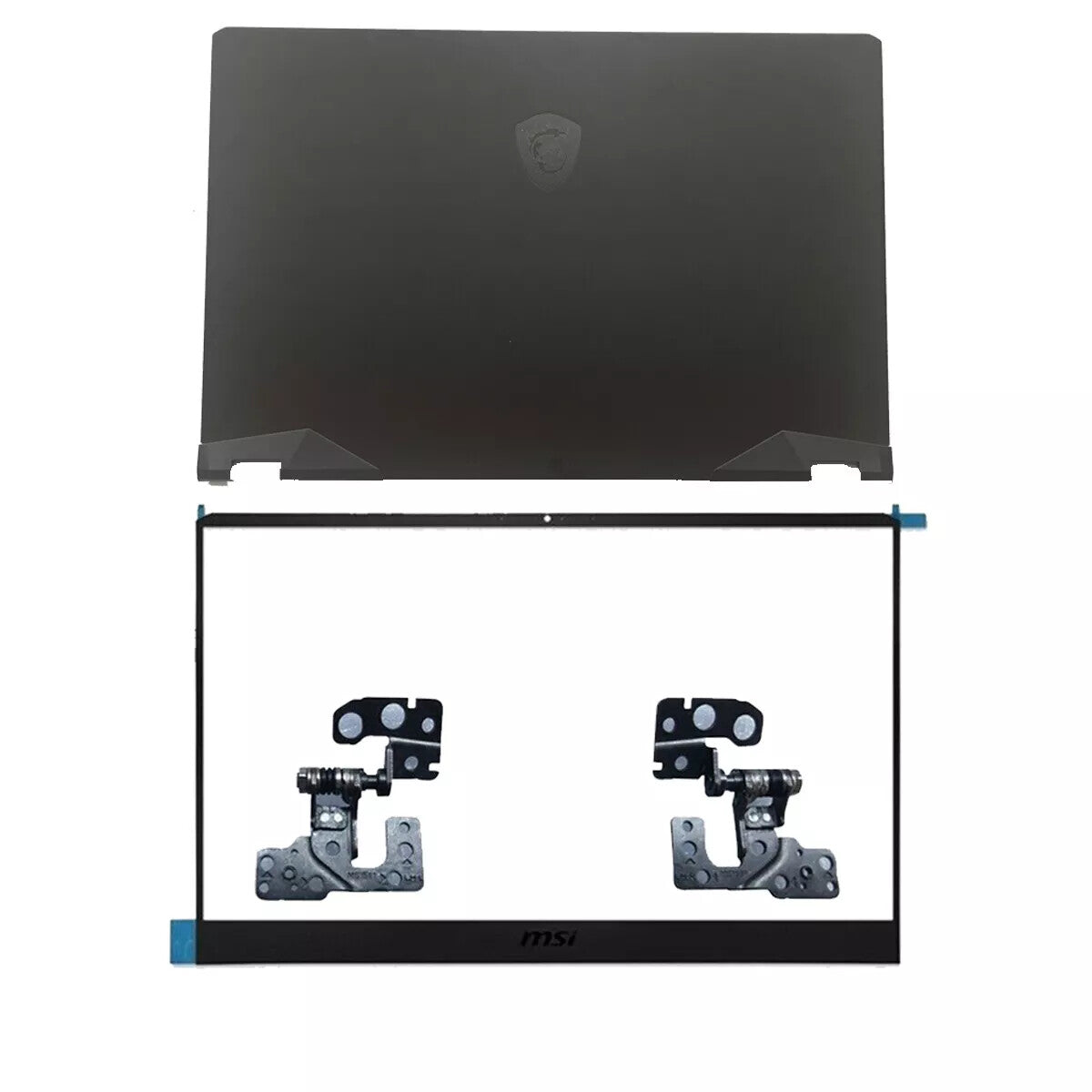 For MSI GE66 Vector GP66 MS-1541 MS-1542 MS-1543 Back Cover+ Bezel Hinges Black