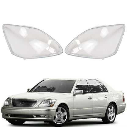L+R Clear Front Headlight Lens Cover Pair For Lexus LS430 2004 2005 2006