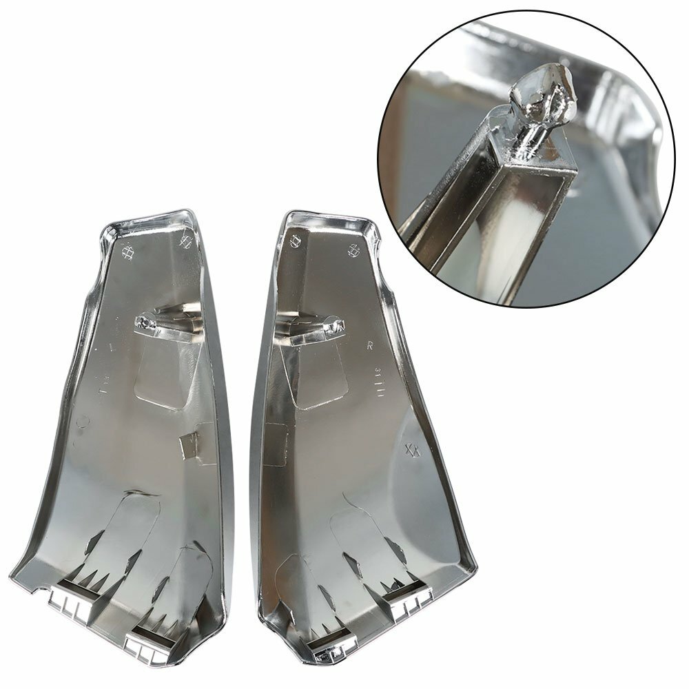 Solid Spare 2 Pcs For Honda VTX 1300 2003-2009 2004 2005 2006 2007 Chrome Side Battery Cover