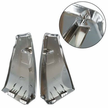 Solid Spare 2 Pcs For Honda VTX 1300 2003-2009 2004 2005 2006 2007 Chrome Side Battery Cover