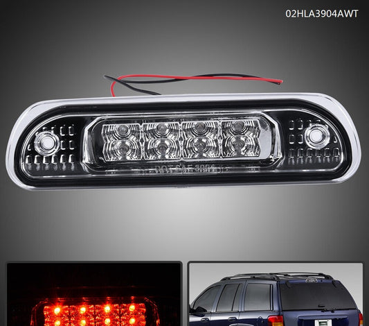 Solid Spare Fit For 99-04 Grand Cherokee Clear Lens LED 3rd Third Brake Light Tail Lamp