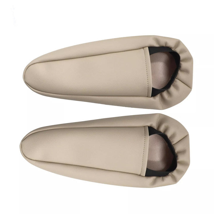 2pcs For 2003-2009 Lexus GX 470 Seat Armrest Leather Cover Beige Tan