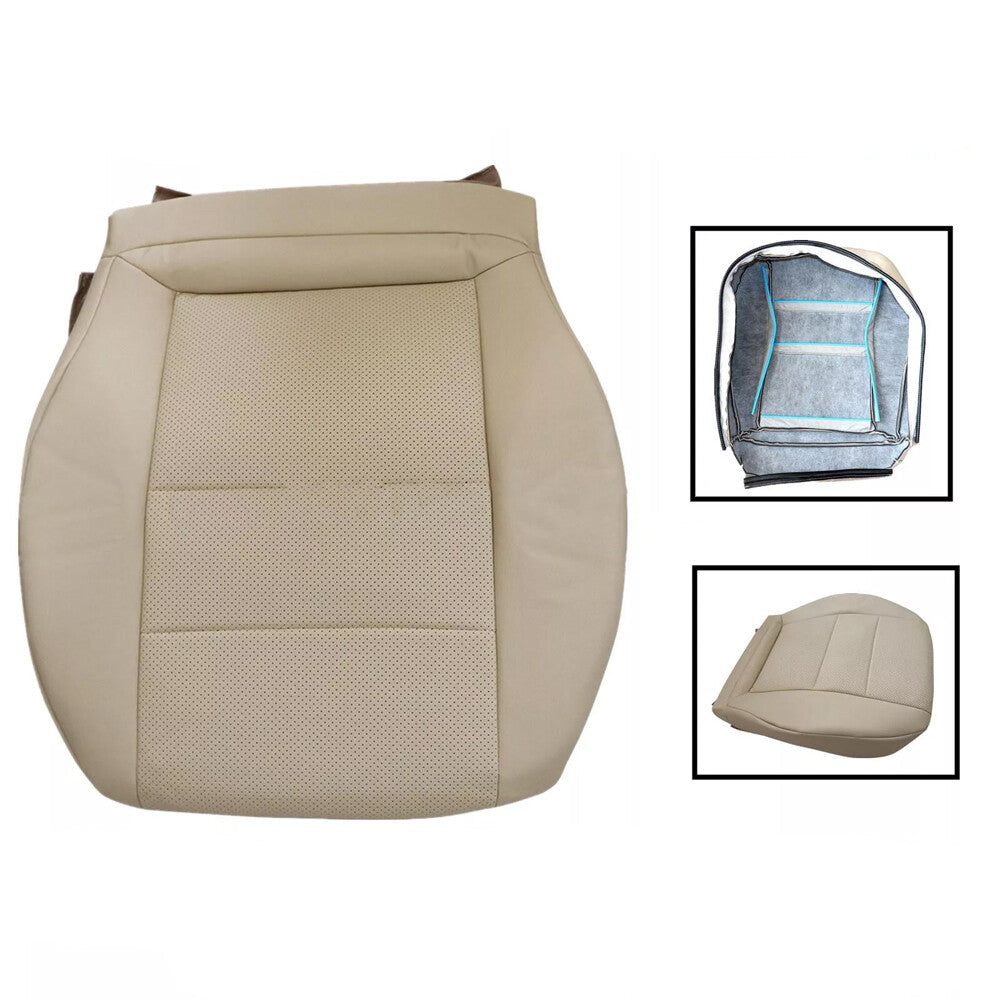New For 08-15 Mercedes Benz GLK 250 280 350 Driver Bottom Leather Seat Cover TAN