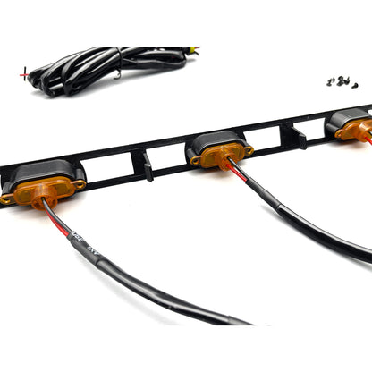 For 2012-15 Toyota Tacoma Front Hood Grille Amber LED Lights Assy w/Wire Harness