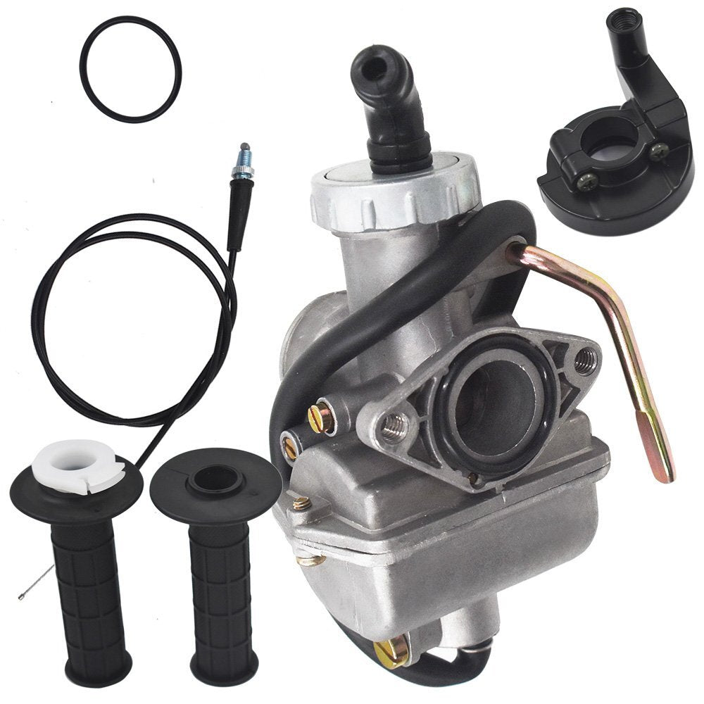 Solid Spare Carburetor Carb w/ Throttle Grip Cable For Honda XR80R 1985-2004 XR75 1973-1978