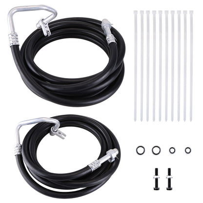 Rear AC Line Set Fit For 2007-2014 Chevy Suburban Rear Aux AC Hose Kit SU33468