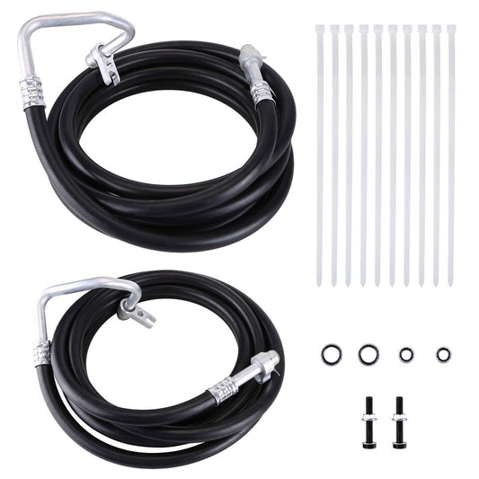 Solid Spare Rear AC Line Set Fit For 2007-2014 Chevy Suburban Rear Aux AC Hose Kit SU33468