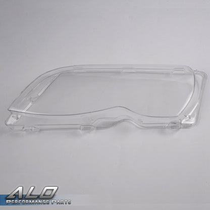 Solid Spare Fit For 02-06 BMW E46 3 Series Left & Right Headlight Replacement Lens Clear