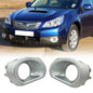 For 2010-2012 Subaru Outback Front Silver Fog Lights Lamps Cover Trim Ring 2PCS