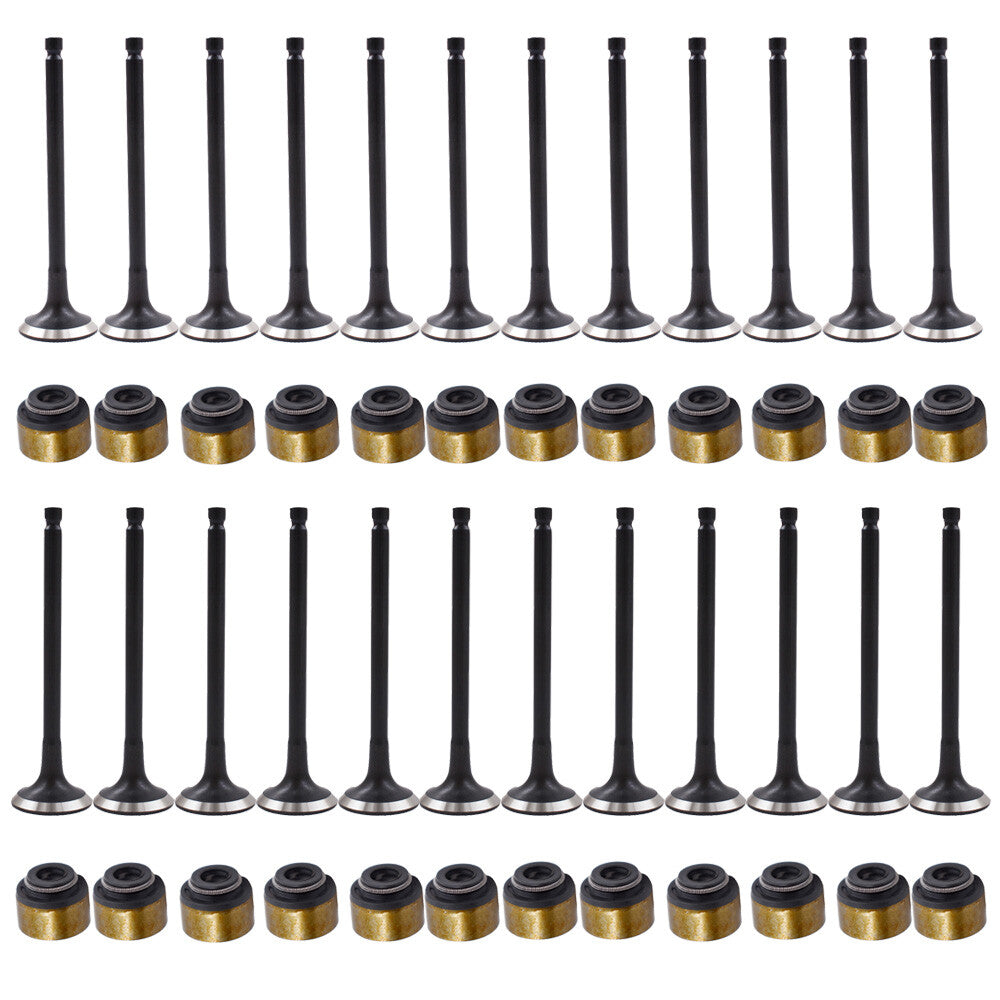 Solid Spare Set of 24 Intake Exhaust Valves For Hyundai Kia 2.5L 2.7L 2221137201 2221237200