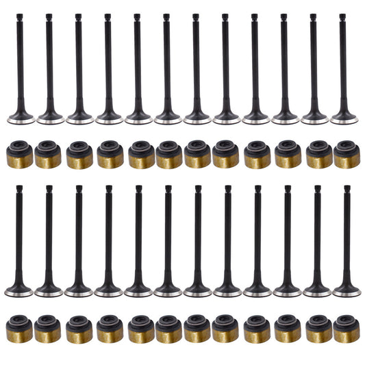 Solid Spare Set of 24 Intake Exhaust Valves For Hyundai Kia 2.5L 2.7L 2221137201 2221237200