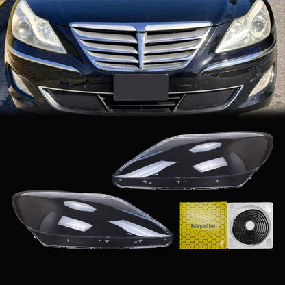 For Hyundai Genesis 2012-2014 Clear Headlight Lens Cover Headlamp Lenses LH+RH