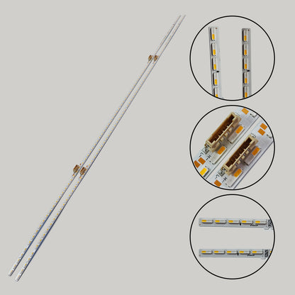 LED strips(2) For 65Q60A BN96-52589A QN65Q60AAFXZA QN65Q6DAAFXZA BN96-52589A