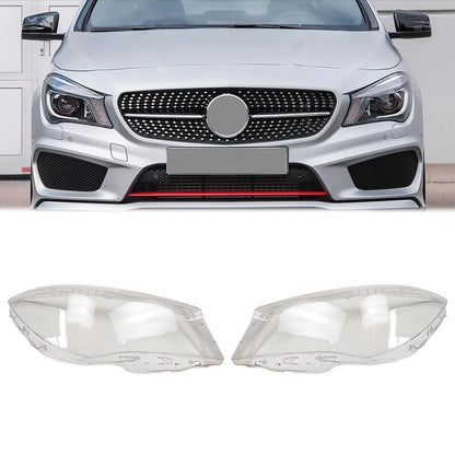 Clear Headlight Headlamp Lens Cover For 13-16Mercedes Benz W117 CLA250 CLA45