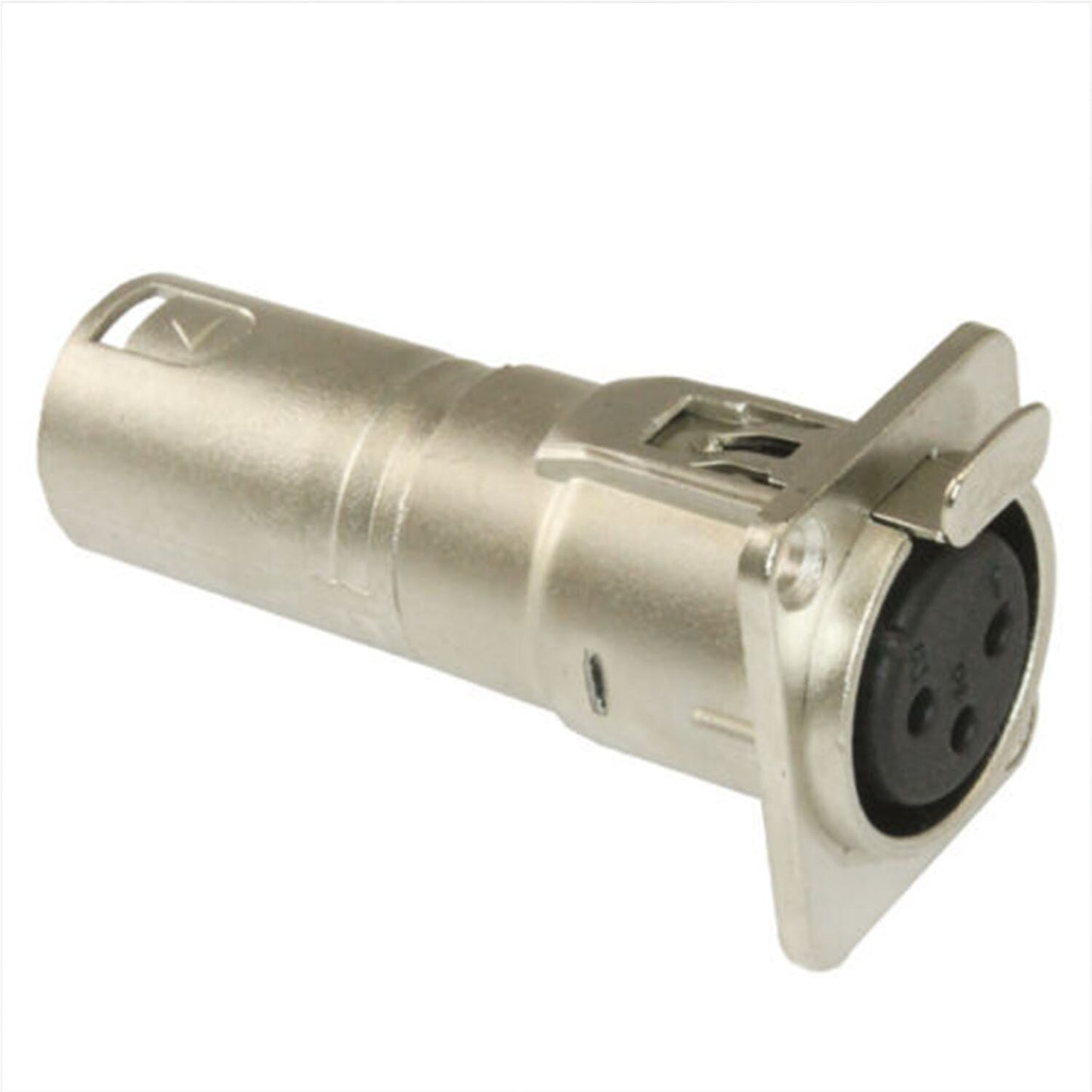 4x 3Pin XLR Female To Male Audio Pass Through Feed Panel Mount Connector Adapter