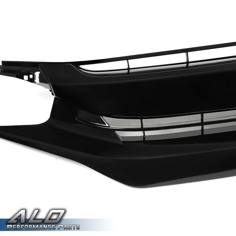Solid Spare Fit For 2016-2018 Honda Civic Front Hood Grille Mesh Grille Factory Style New