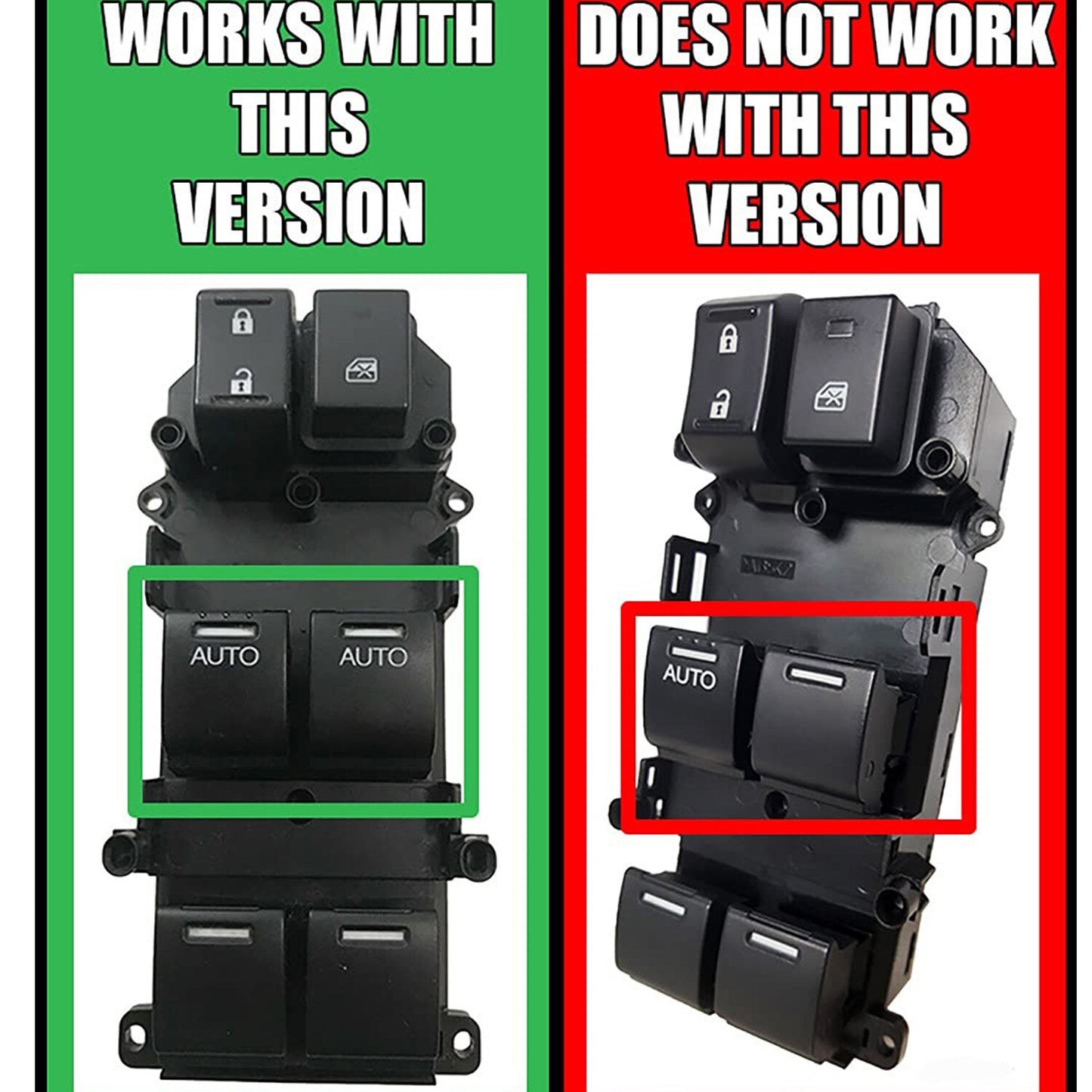 New Driver Left Master Power Window Door Switch For 08 -2012 Honda Accord EX EXL