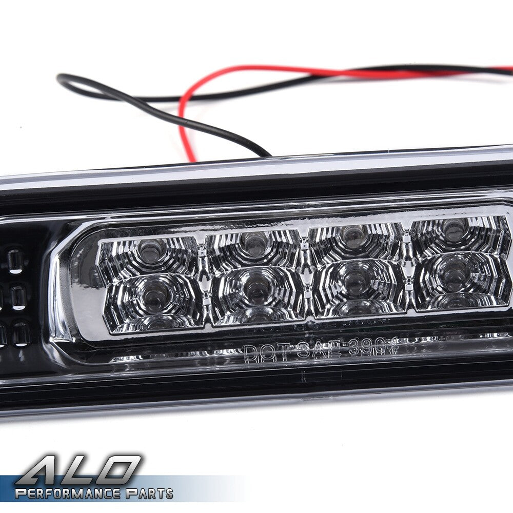 Solid Spare Fit For 99-04 Grand Cherokee Clear Lens LED 3rd Third Brake Light Tail Lamp