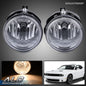 Solid Spare Fit For 06-09 Charger/08-10 Challenger Clear Bumper Fog Light Lamps+Bulbs Pair